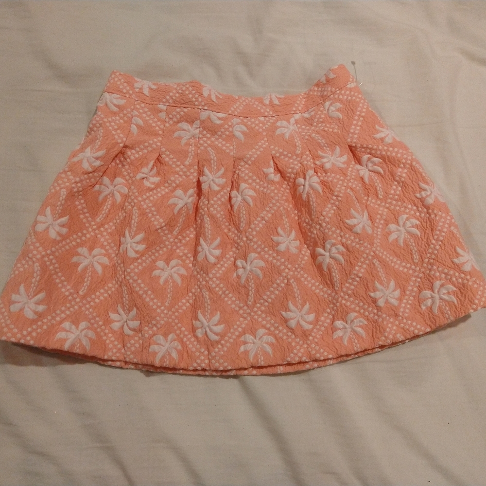 Pleated Palm Tree Skirt